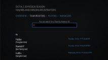 Sumber: Dota 2 Majors and Minors Registration