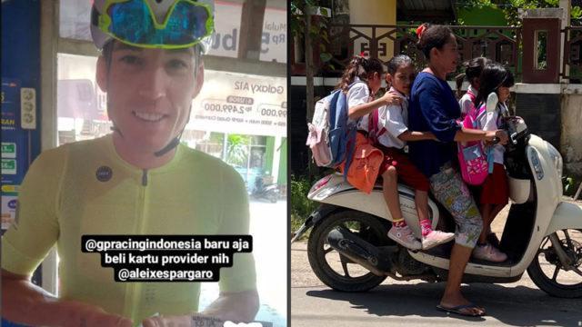 Rider MotoGP Aleix Espargaro Lihat Ibu-Ibu Bonceng 4, Ini Reaksinya