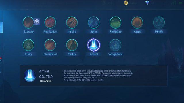 Auto Mythic! Inilah 5 Kegunaan Spell "Arrival" Buat Push Rank Mobile Legends