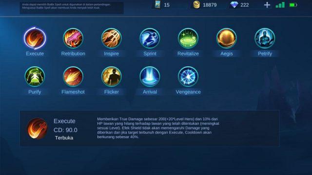 Jangan Anggap Remeh! Inilah Pembahasan 12 Fungsi Battle Spell Mobile Legends