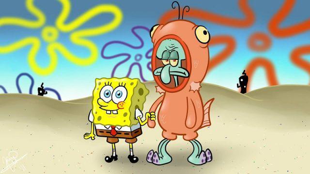 Peduli tapi Cuek!? Inilah 7 Bukti Squidward Peduli Dengan Spongebob