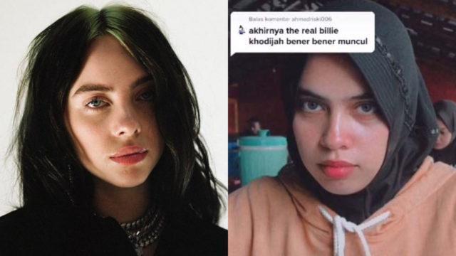 Kayak Kembar! Viral Cewek Berhijab Mirip Billie Eilish, Begini Potretnya
