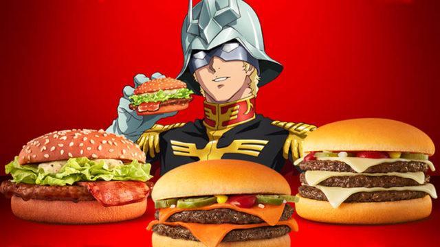 Char Aznable Promosikan Burger Baru McDonald's!