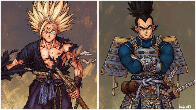 Ilustrator Asal Spanyol Ini Membawa Dragon Ball ke Zaman Shogun