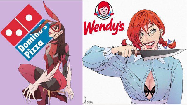 Keren!! Seniman Ini Mengubah Merk Terkenal Menjadi Karaker Anime
