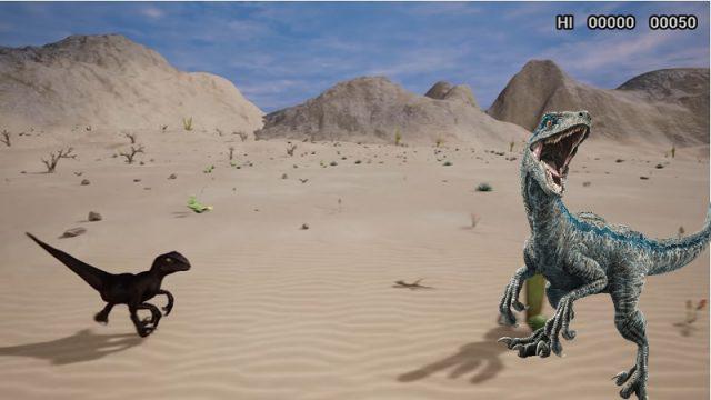 Begini Penampakan Dinosaurus Google Chrome Versi Unreal Engine