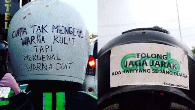 Retceh! Ini 10 Helm Kreatif Ala Driver Ojol yang Bikin Ngakak Gak Berhenti!