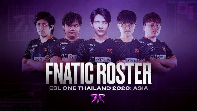 Forev Akan Tampil Sebagai Stand-in untuk Fnatic di ESL One Thailand!
