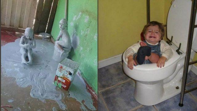 Kelakuan Anak-Anak Ini di Luar Nalar dan Batas Tapi Kocak Banget, Berikut Foto-Fotonya!