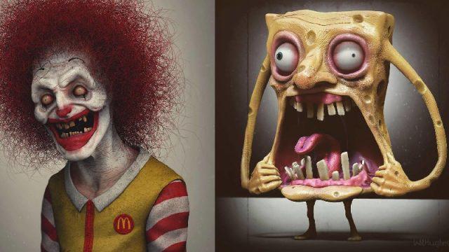 Jangan Dilihat! Begini Jadinya Jika Gambar Kartun Masa Kecil Ini Diubah Menjadi Menyeramkan