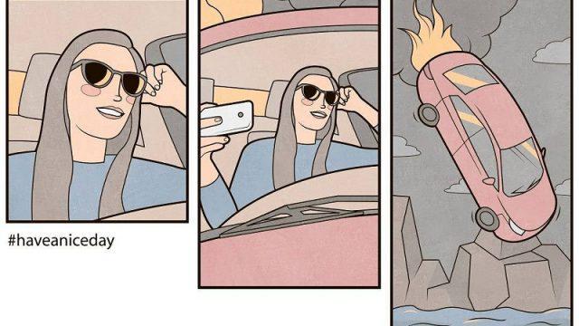 Jleb Banget! Ini 10 Ilustrasi Paling Menohok yang Sindir Kehidupan Zaman Now