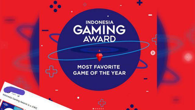 Indonesia Gaming Awards Dikritik Netizen