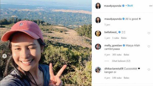 Setelah Bertengkar dengan Pacar di Live IG, Klarifikasi Maudy Ayunda: All Is Good