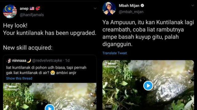 Viral Video Kuntilanak di Sungai, Ini 15 Komentar Kocak Netizen, Bikin Kunti Gak Ada Harga Dirinya!