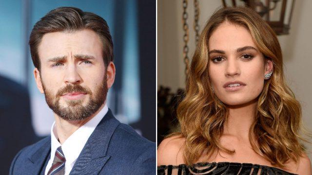 Lily James dan Chris Evans Terpergok Menginap Bersama di Hotel, Ada Apa?