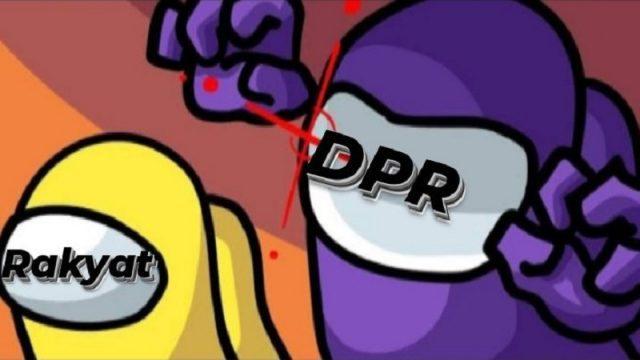 Kreativitas Tanpa Batas, Begini Jadinya Jika Meme Imposter Among Us Digabung dengan DPR