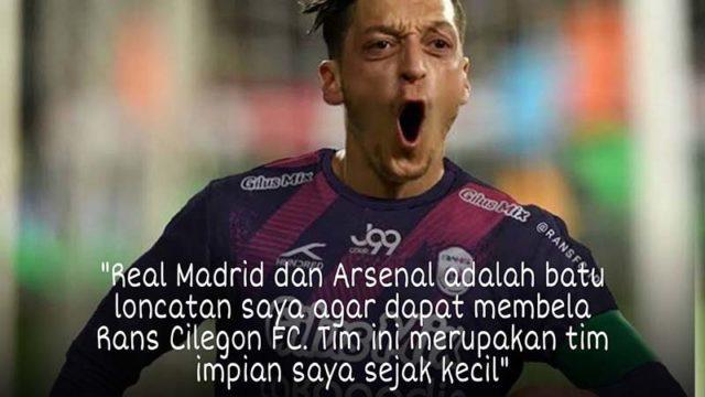7 Meme Ozil yang Dirumorkan Bergabung di RANS Cilegon FC, Lucu!
