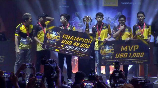 Nyaris Sempurna, Onic Esports Juara MSC 2019!