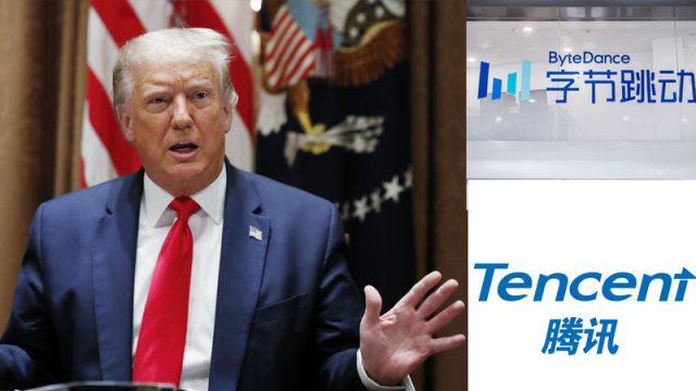 Donald Trump Larang Transaksi dengan Tencent dan TikTok