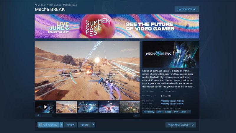 tanggal rilis mecha break - halaman steam.jpg