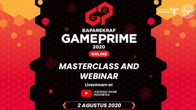 Masterclass dan Webinar untuk Pengembangan Industri Game Hadir di Baparekraf Game Prime 2020!
