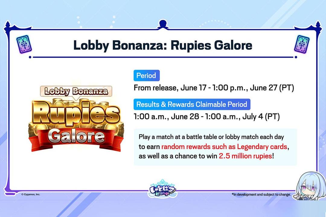 Nikmati event in-game berhadiah menarik. (Dok. Cygames)