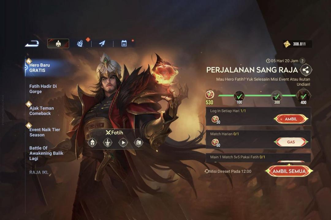Selesaikan misi harian untuk membuka akses ke Fatih. (Dok. GGWP)