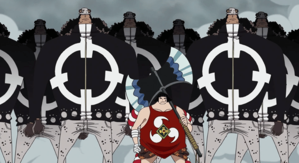 Ilustrasi senjata Pacifista dari anime One Piece (1999) (dok. Toei Animation)