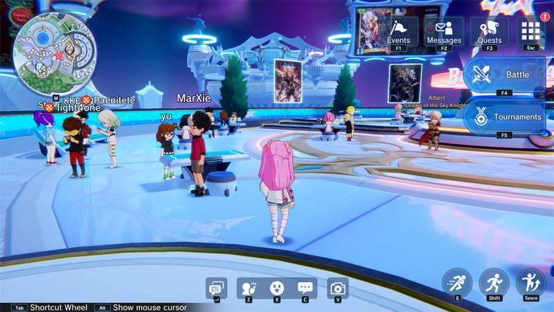 Shadowverse Park masih terlihat ramai dengan pemain yang bisa kamu ajak duel (Dok. GGWP)
