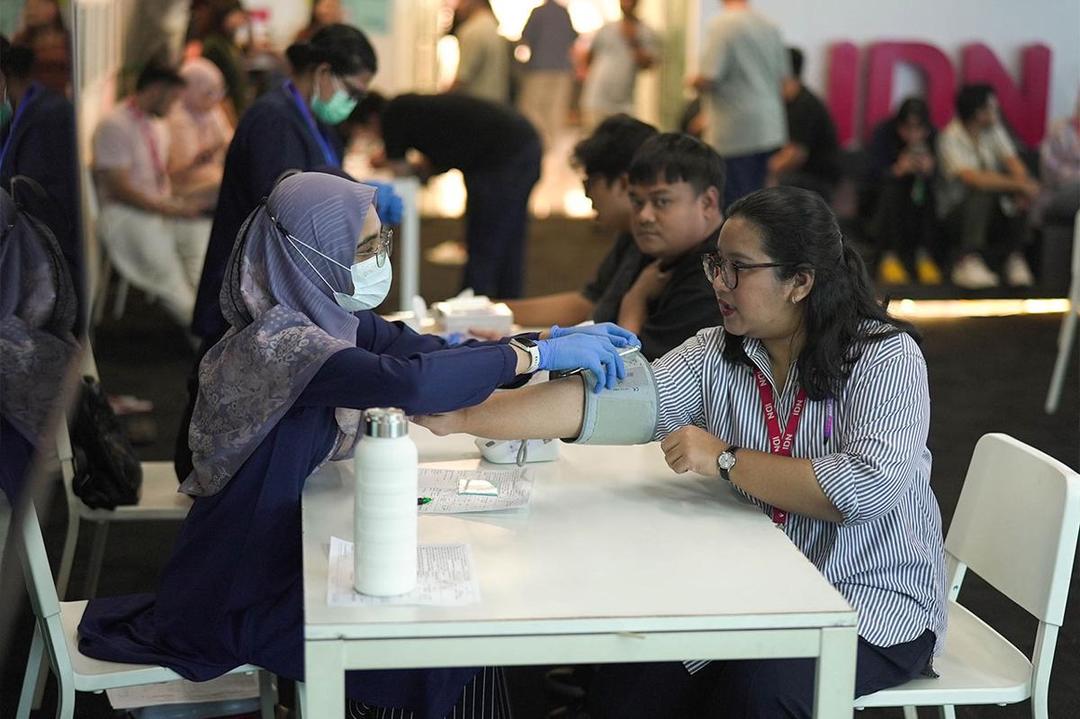 Aksi donor darah merupakan komitmen IDN Foundation meningkatkan traf kehidupan masyarakat Indonesia. (Dok. IDN Foundation)