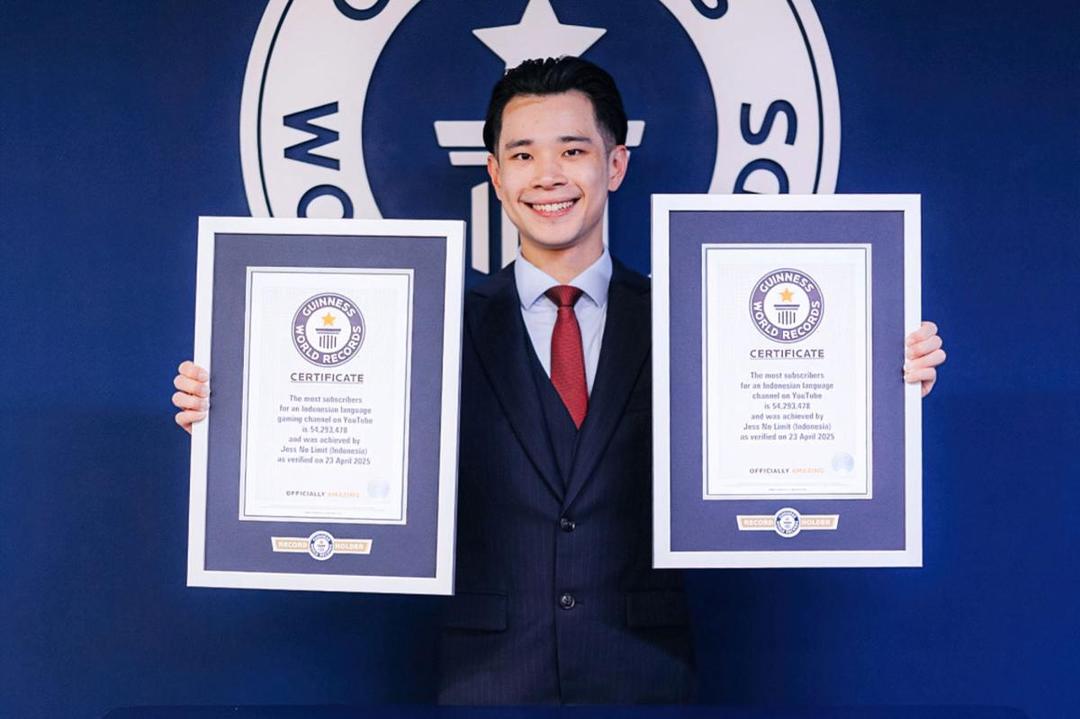 Jess No Limit memperoleh dua rekor dunia dari Guinness World Records. (instagram.com/jessnolimit)