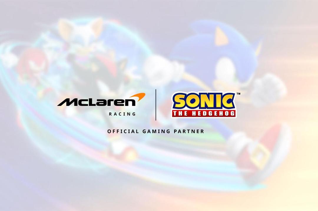 Sonic menjadi official video game partner McLaren Racing. (Dok. SEGA)