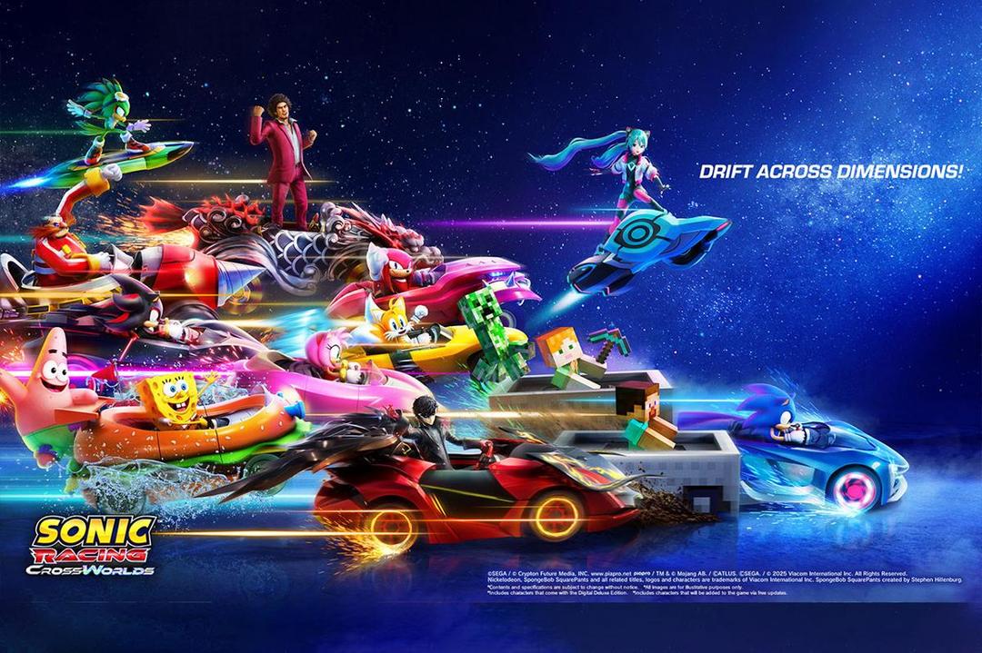 Kolaborasi diperkirakan akan dirayakan di Sonic Racing CrossWorlds. (Dok. SEGA)