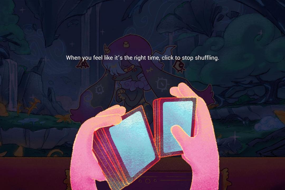 Lakukan pembacaan kartu tarot untuk membantu permasalahan para roh. (Dok. GameChanger Studio)