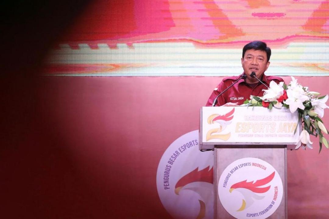 Ketua Umum PB ESI Budi Gunawan sambut hasil clean sweep timnas Indonesia. (Antara News)