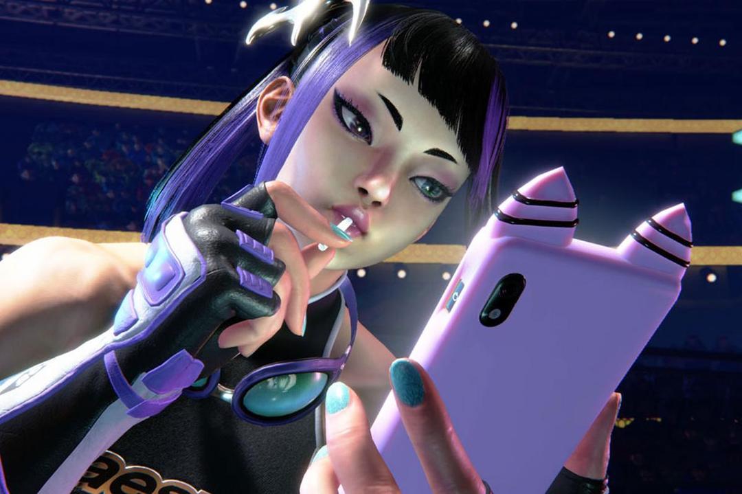 Juri mengenakan skin aespa. (Dok. Capcom)