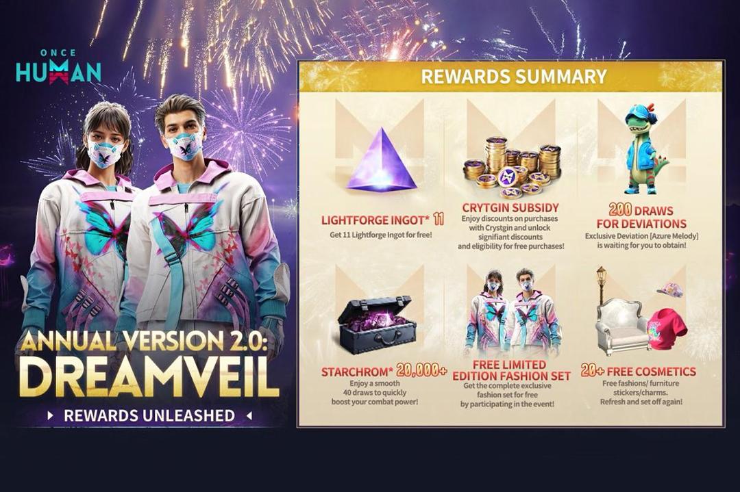 Dapatkan hadiah update di Once Human. (Dok. NetEase)