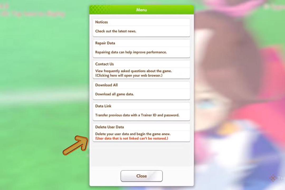 Hapus data game untuk mengulang game dari awal. (TheGamer)