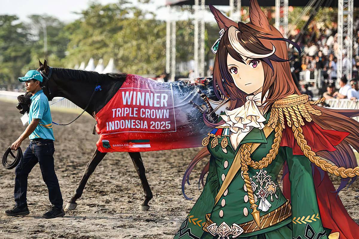 Kemenangan Triple Crown King Argentine disamakan oleh fans Umamusume bagaikan Symboli Rudolf. (Berbagai sumber)