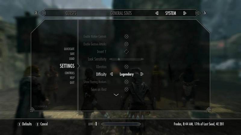 Atur Tingkat Kesulitan (reddit.com/r/skyrim)