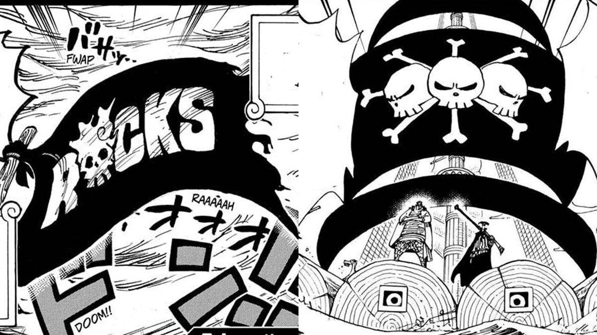 Jolly Roger Rocks vs Blackbeard (Mangaplus)