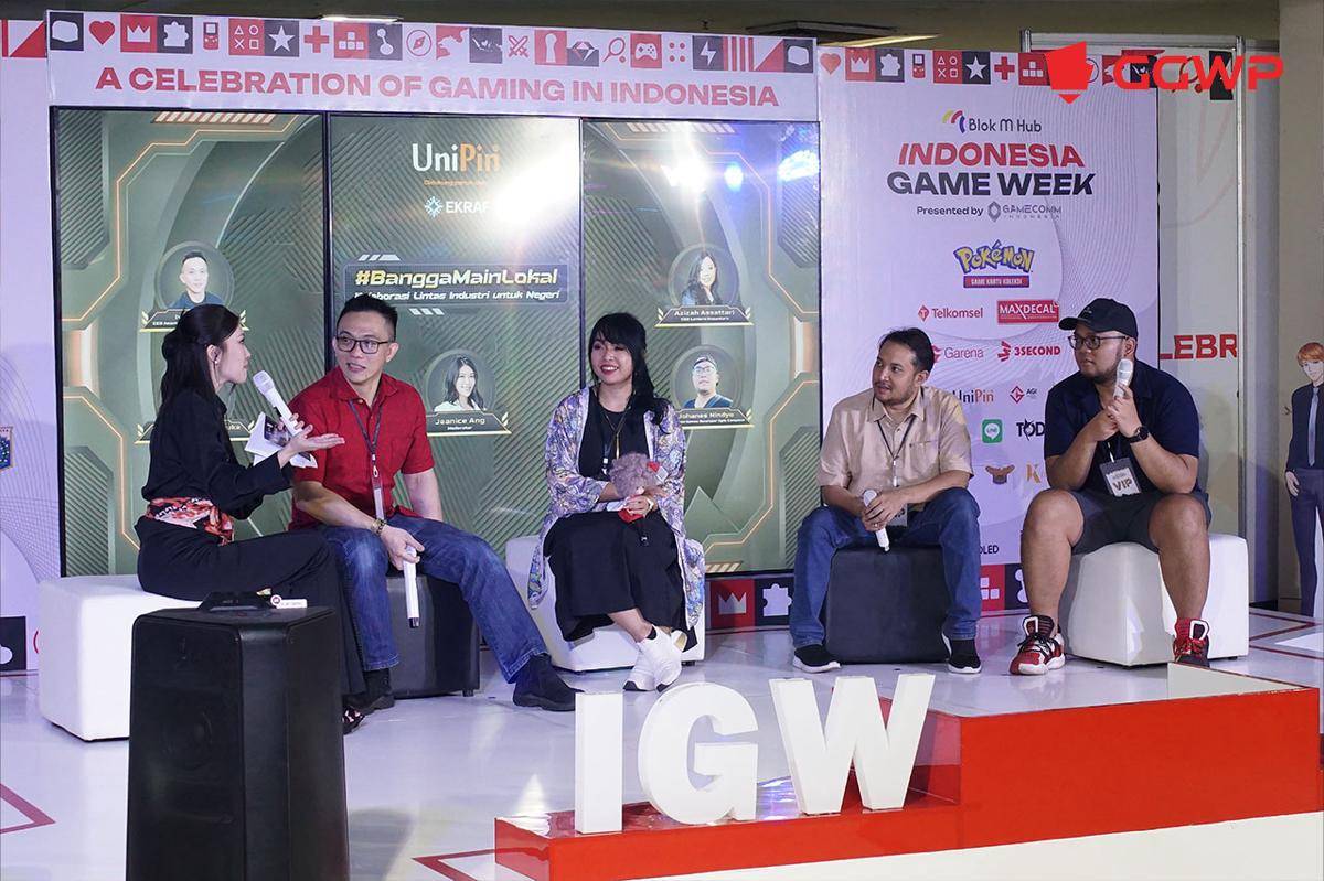 Sesi talkshow UniPin bersama beberapa CEO studio game lokal. (Dok. GGWP)