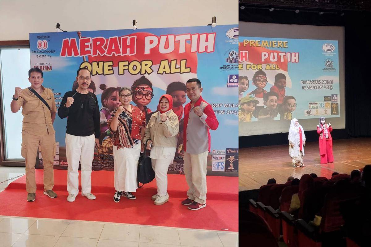Suasana gala premiere Merah Putih: One for All. (facebook.com/toto.soegriwo)