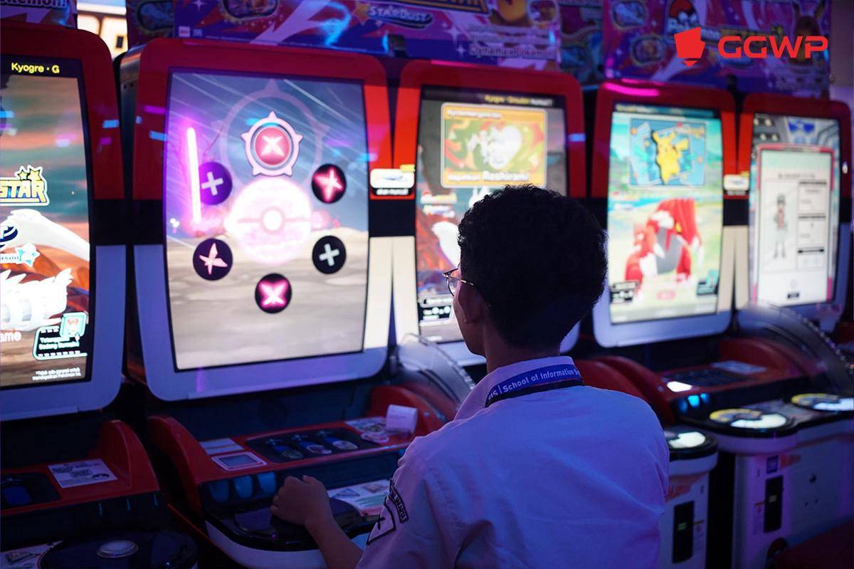 Serangkaian kabinet Pokemon Mezastar di IGW 2025. (Dok. GGWP)