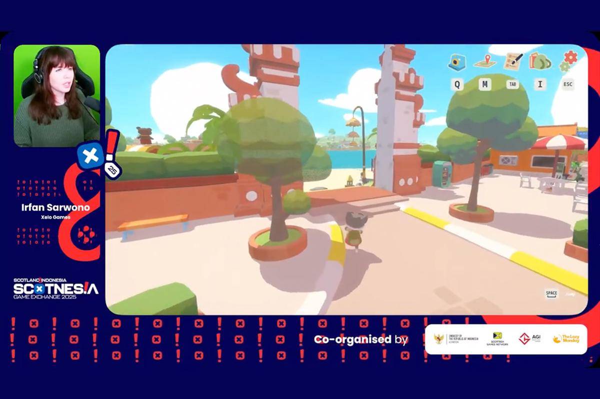 Streamer Toastie bermain Petit Island. (YouTube.com/Asosiasi Game Indonesia)