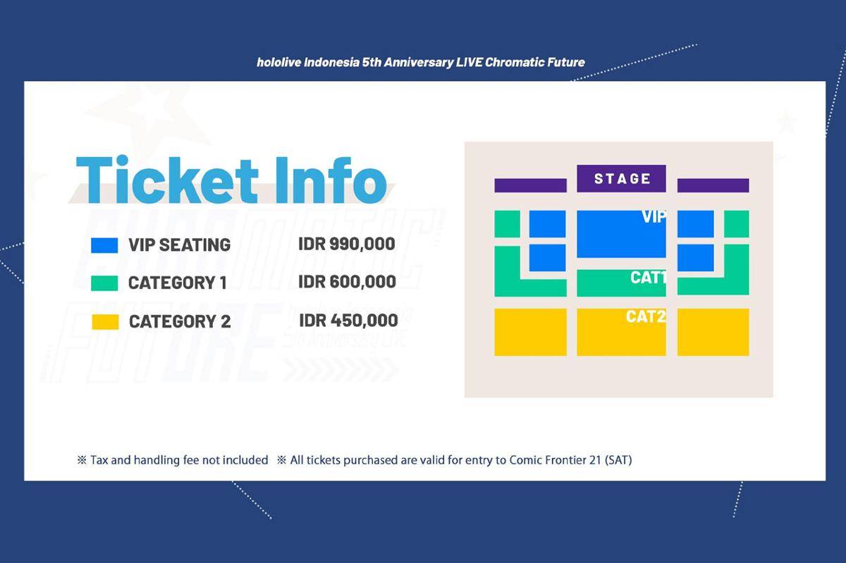 Denah konser dan harga tiket yang ditawarkan. (Dok. COVER)