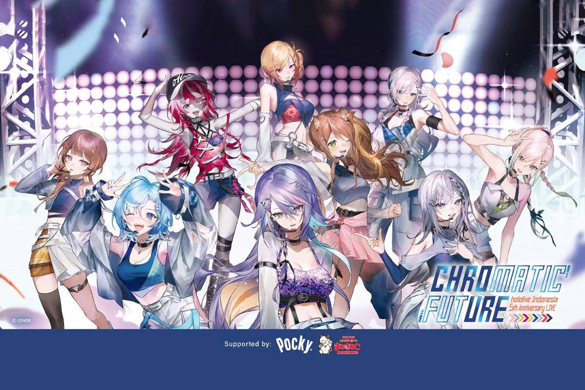 hololive Indonesia 5th Anniversary LIVE Chromatic Future resmi diumumkan. (Dok. COVER)