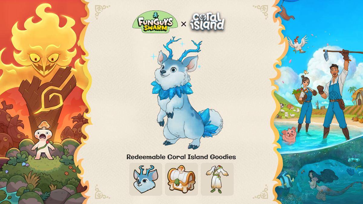 Dapatkan item Funguys Swarm di game Coral Island. (Dok. Stairway Games)