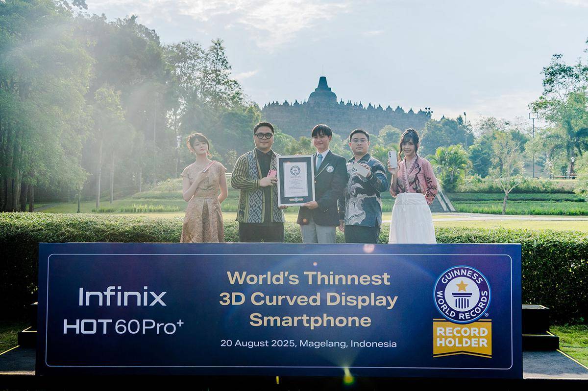 Infinix HOT 60 Pro+ pecahkan rekor Guinness World Records. (Dok. Infinix)