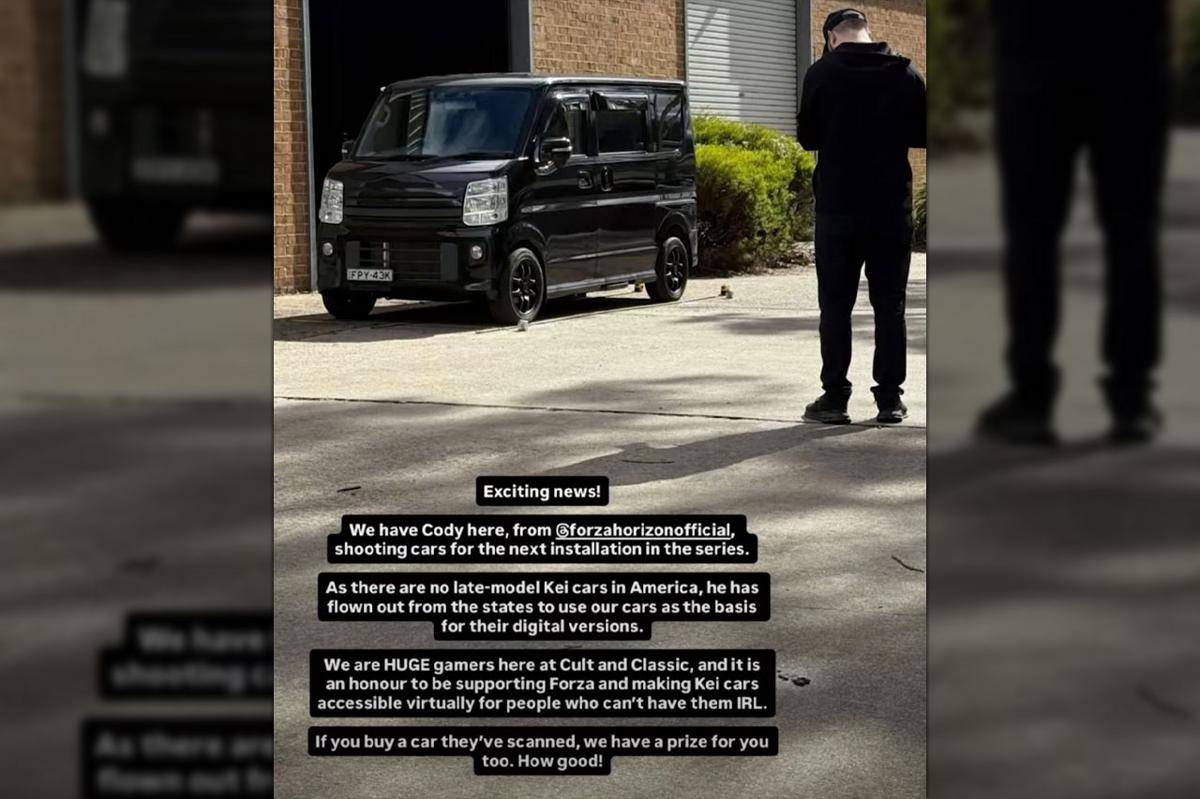 Tim Playground Games melakukan scanning mobil kei-car. (IGN)